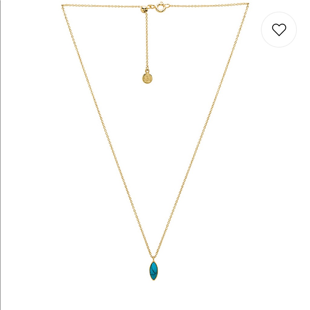 Gorjana Palisades Adjustable Necklace in Turquoise